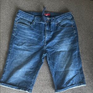 Guess Men's Blue Jean Shorts